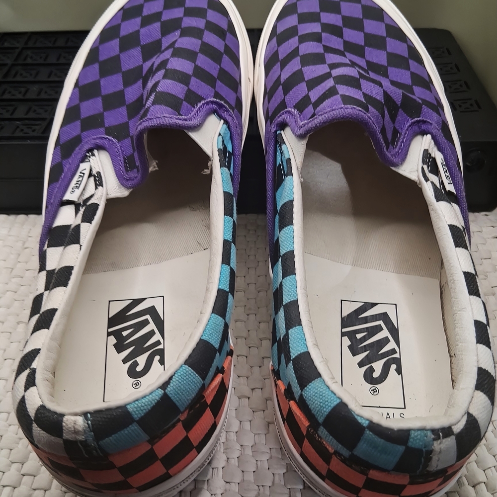 Vans x SNS Slip-On LX Venice Beach Purple Checkerboard Men 10/Women 11.5 - Picture 6 of 9